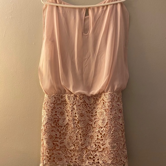 NWT Aidan Mattox Pale Pink Cocktail Dress - Picture 2 of 4